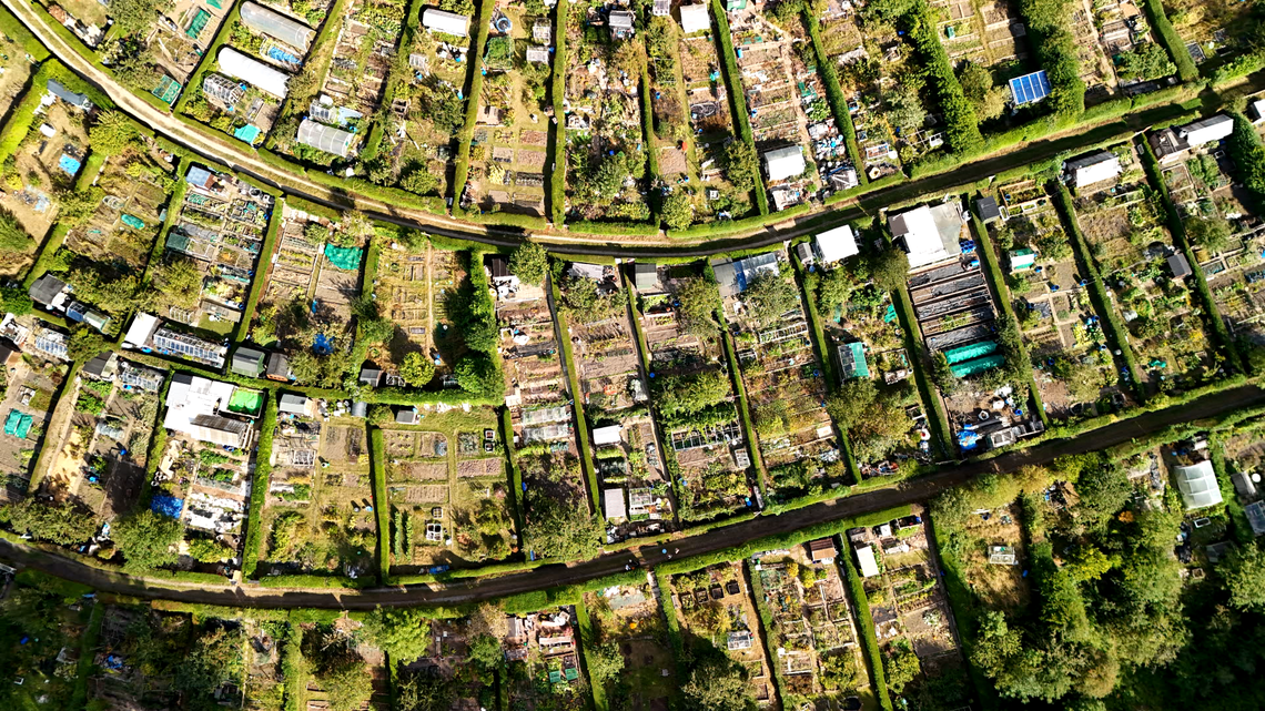 aerial photo of site