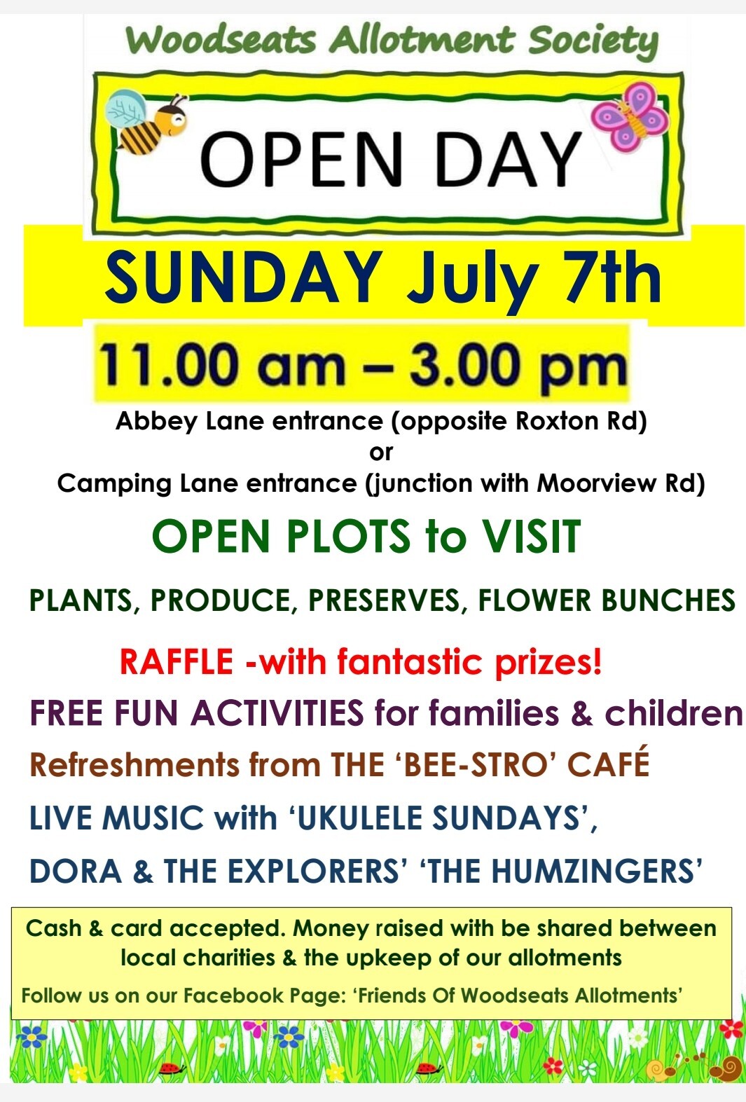 A picture of the poster about the open day