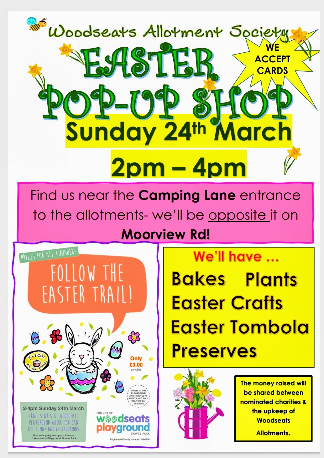 A screen shot of the Easter Pop up 2024 poster