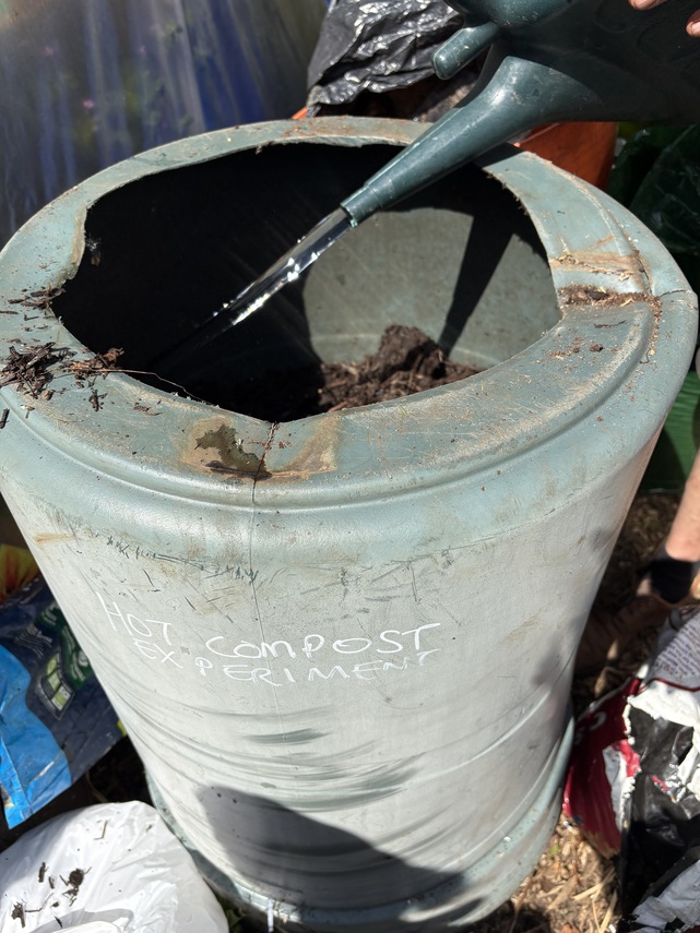 WATER THE COMPOST